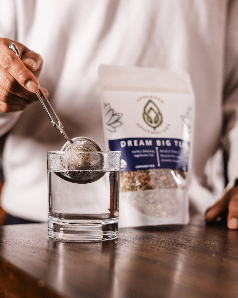 Athlete making nighttime tea