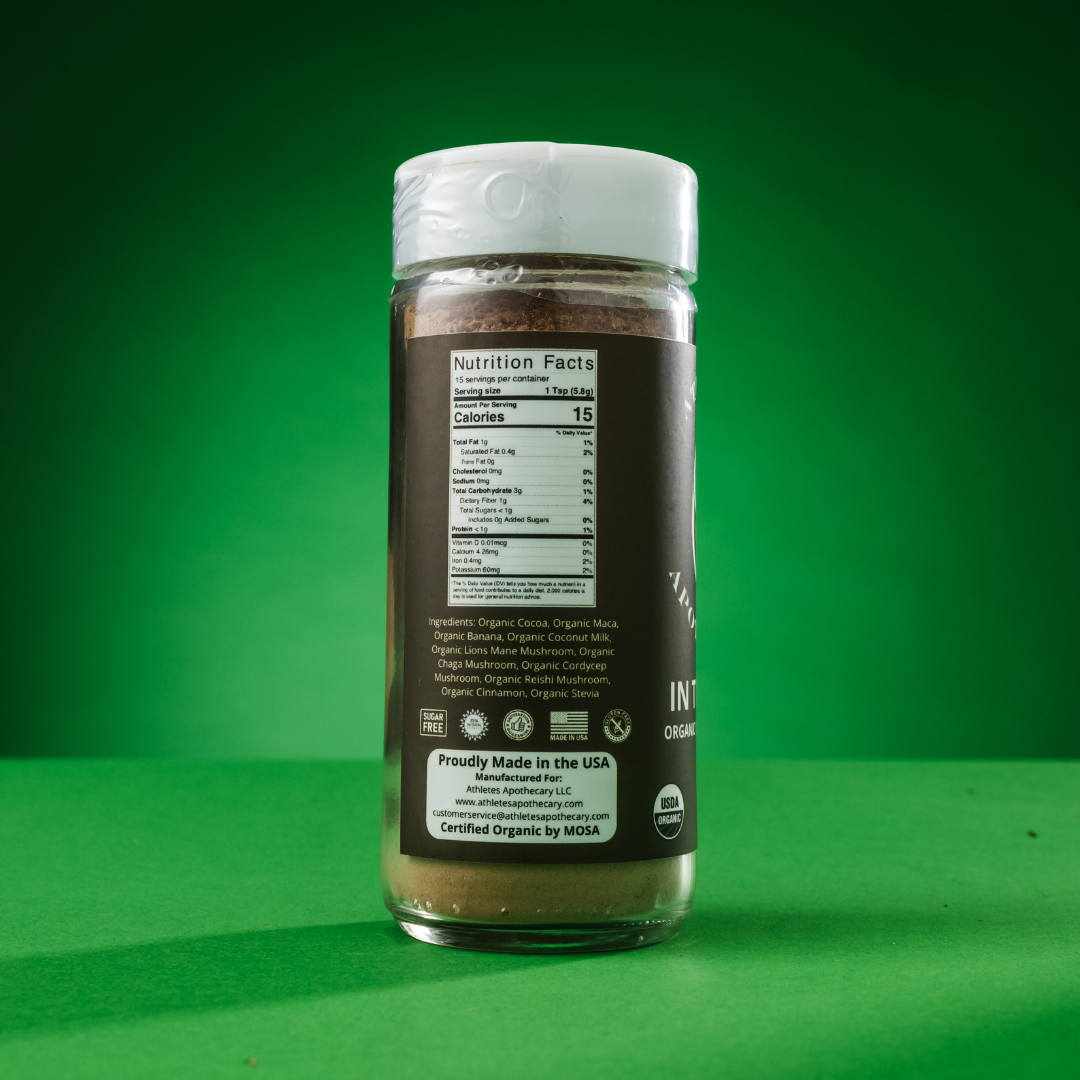 Product photo of In The Zone Mushroom Blend from the back