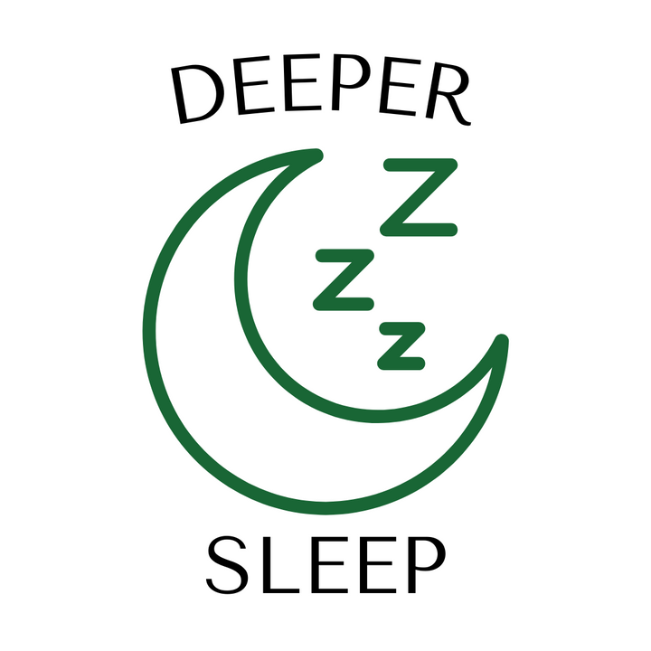 Icon of moon and zzz's with 'SLEEP' underneath