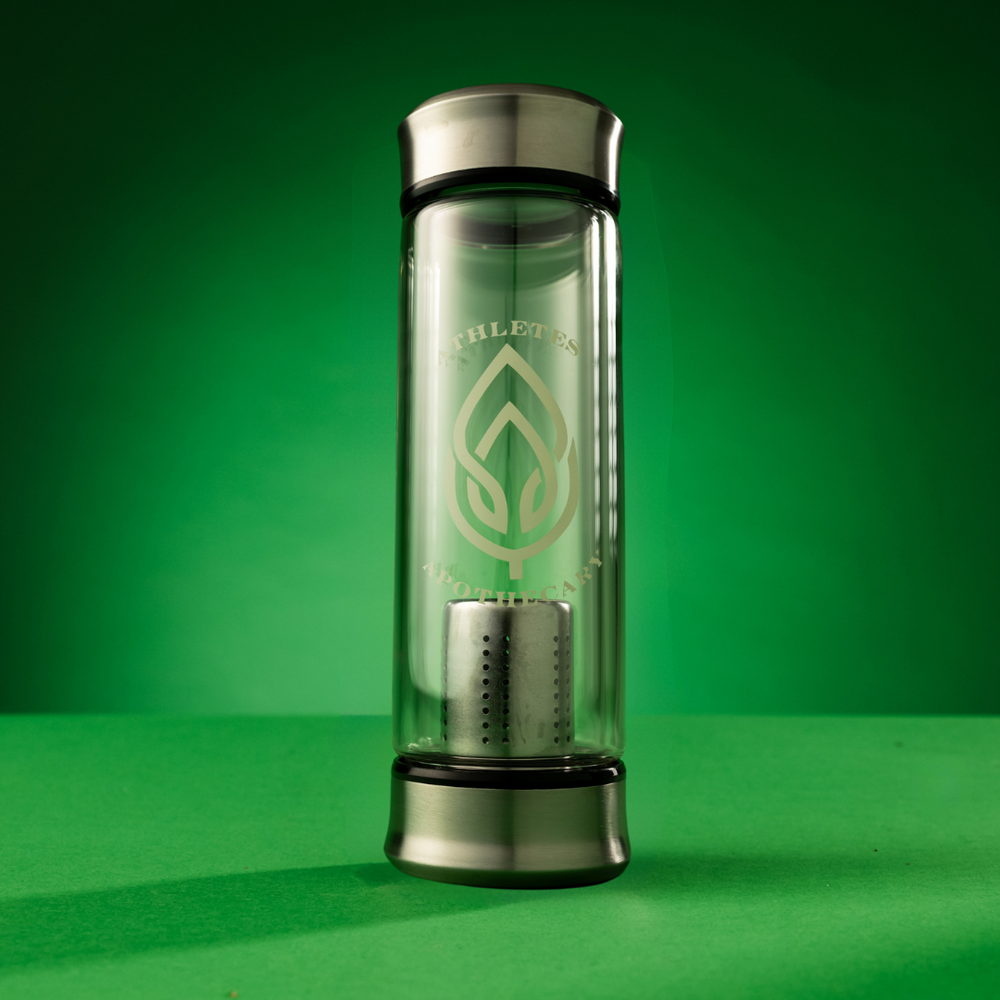 Product photo of a tea infuser bottle